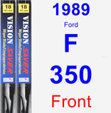 Front Wiper Blade Pack for 1989 Ford F-350 - Vision Saver