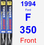 Front Wiper Blade Pack for 1994 Ford F-350 - Vision Saver