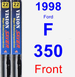 Front Wiper Blade Pack for 1998 Ford F-350 - Vision Saver