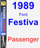 Passenger Wiper Blade for 1989 Ford Festiva - Vision Saver
