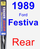 Rear Wiper Blade for 1989 Ford Festiva - Vision Saver