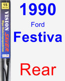 Rear Wiper Blade for 1990 Ford Festiva - Vision Saver