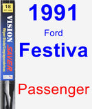 Passenger Wiper Blade for 1991 Ford Festiva - Vision Saver
