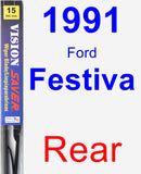 Rear Wiper Blade for 1991 Ford Festiva - Vision Saver
