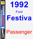 Passenger Wiper Blade for 1992 Ford Festiva - Vision Saver