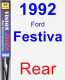 Rear Wiper Blade for 1992 Ford Festiva - Vision Saver