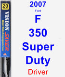 Driver Wiper Blade for 2007 Ford F-350 Super Duty - Vision Saver