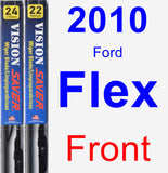 Front Wiper Blade Pack for 2010 Ford Flex - Vision Saver