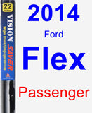 Passenger Wiper Blade for 2014 Ford Flex - Vision Saver