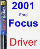 Driver Wiper Blade for 2001 Ford Focus - Vision Saver