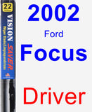 Driver Wiper Blade for 2002 Ford Focus - Vision Saver