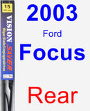 Rear Wiper Blade for 2003 Ford Focus - Vision Saver