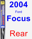 Rear Wiper Blade for 2004 Ford Focus - Vision Saver