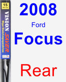 Rear Wiper Blade for 2008 Ford Focus - Vision Saver