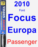 Passenger Wiper Blade for 2010 Ford Focus Europa - Vision Saver