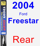 Rear Wiper Blade for 2004 Ford Freestar - Vision Saver