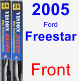 Front Wiper Blade Pack for 2005 Ford Freestar - Vision Saver