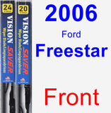 Front Wiper Blade Pack for 2006 Ford Freestar - Vision Saver