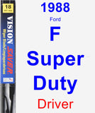 Driver Wiper Blade for 1988 Ford F Super Duty - Vision Saver