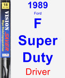 Driver Wiper Blade for 1989 Ford F Super Duty - Vision Saver