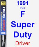 Driver Wiper Blade for 1991 Ford F Super Duty - Vision Saver