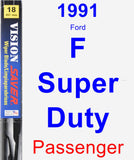 Passenger Wiper Blade for 1991 Ford F Super Duty - Vision Saver