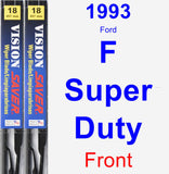 Front Wiper Blade Pack for 1993 Ford F Super Duty - Vision Saver