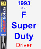 Driver Wiper Blade for 1993 Ford F Super Duty - Vision Saver