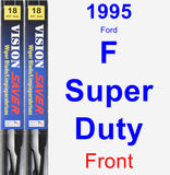 Front Wiper Blade Pack for 1995 Ford F Super Duty - Vision Saver