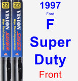 Front Wiper Blade Pack for 1997 Ford F Super Duty - Vision Saver