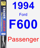 Passenger Wiper Blade for 1994 Ford F600 - Vision Saver