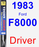 Driver Wiper Blade for 1983 Ford F8000 - Vision Saver