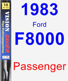 Passenger Wiper Blade for 1983 Ford F8000 - Vision Saver
