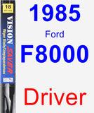 Driver Wiper Blade for 1985 Ford F8000 - Vision Saver