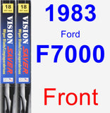 Front Wiper Blade Pack for 1983 Ford F7000 - Vision Saver