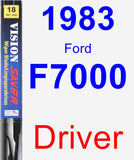 Driver Wiper Blade for 1983 Ford F7000 - Vision Saver