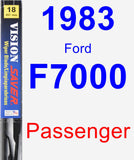 Passenger Wiper Blade for 1983 Ford F7000 - Vision Saver