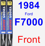 Front Wiper Blade Pack for 1984 Ford F7000 - Vision Saver