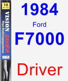 Driver Wiper Blade for 1984 Ford F7000 - Vision Saver
