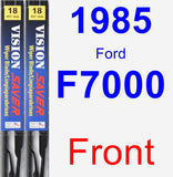 Front Wiper Blade Pack for 1985 Ford F7000 - Vision Saver