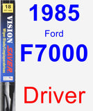 Driver Wiper Blade for 1985 Ford F7000 - Vision Saver