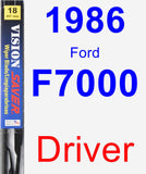 Driver Wiper Blade for 1986 Ford F7000 - Vision Saver