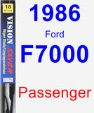 Passenger Wiper Blade for 1986 Ford F7000 - Vision Saver