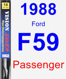 Passenger Wiper Blade for 1988 Ford F59 - Vision Saver