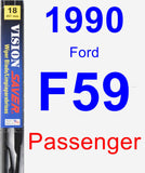 Passenger Wiper Blade for 1990 Ford F59 - Vision Saver