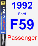 Passenger Wiper Blade for 1992 Ford F59 - Vision Saver