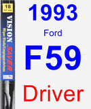 Driver Wiper Blade for 1993 Ford F59 - Vision Saver
