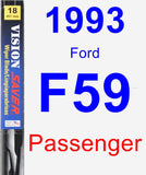 Passenger Wiper Blade for 1993 Ford F59 - Vision Saver