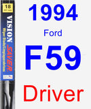 Driver Wiper Blade for 1994 Ford F59 - Vision Saver