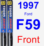 Front Wiper Blade Pack for 1997 Ford F59 - Vision Saver